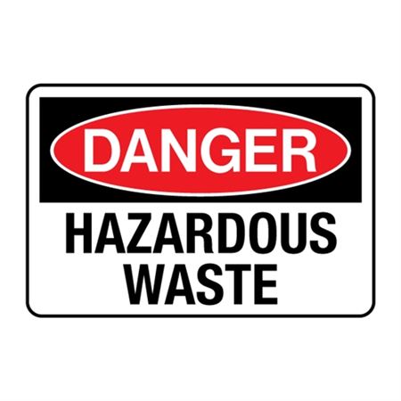 Danger Hazardous Waste Decal